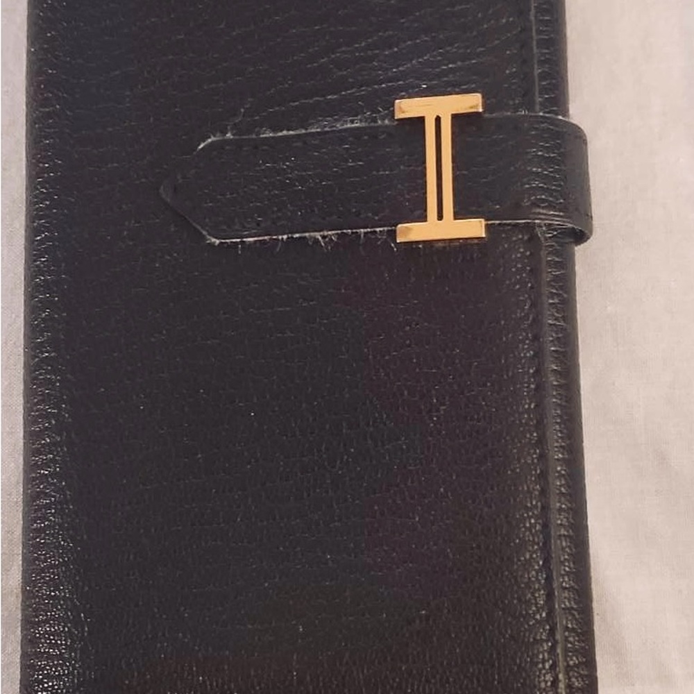 Hermes Black Clutch with Gold Accent - Picture 7 of 7